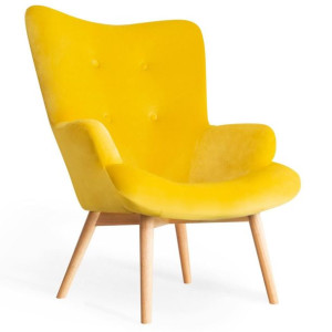 MOSS Fotel żółty 72x96 cm