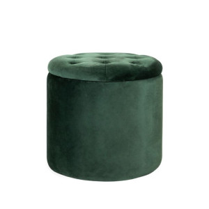 VENLO Pufa welurowy zielony 45x45 cm
