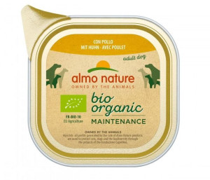 ALMO NATURE Daily Menu BIO Dog Kurczak - szalka 100g