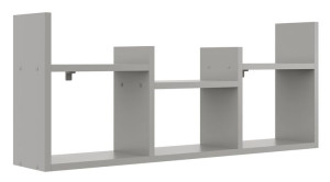 Szara minimalistyczna półka na książki - Lorea