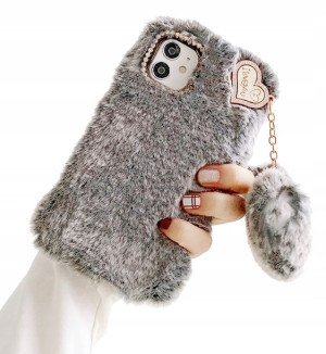Etui Pluszowe serce do Samsung Galaxy S21 FE