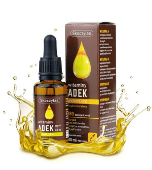 Skoczylas ADEK Witamina A D3 E K2 MK-7 krople 30ml