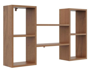 Minimalistyczna półka ścienna w kolorze orzech - Calmo 2X