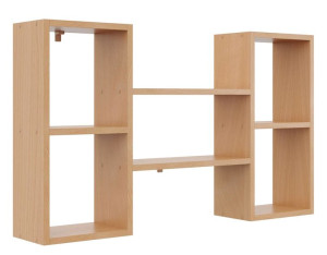 Minimalistyczna półka wisząca w kolorze buk - Calmo 2X