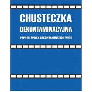 Chusteczka do neutralizacji gazu pieprzowego, chusteczka dekontaminacyjna
