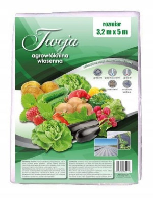 Agrowłóknina Wiosenna Biała Okryciowa 3,2 X 5 M