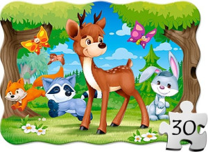 Puzzle CASTORLAND dla dzieci 30 el - Jelonek i przyjaciele