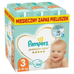 Pampers Zestaw pieluch Premium Care Monthly Box S3 3 (5-9 kg)  204