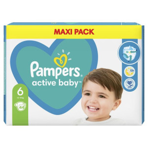 Pampers Zestaw pieluch Active Baby Maxi Pack 6 (13-18 kg)  44