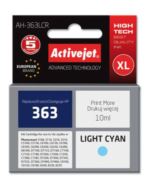 Tusz Activejet AH-363LCR (zamiennik HP 363 C8774EE  Premium  10 ml  jasny n