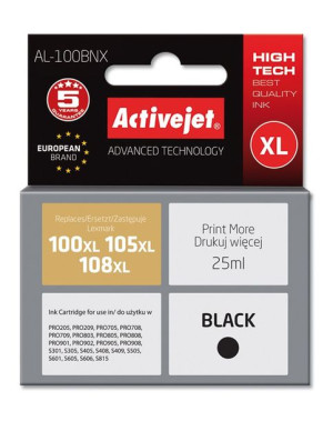 Tusz Activejet AL-100BNX (zamiennik Lexmark 100XL/105XL/108XL 14N1068E  Sup