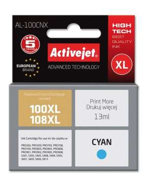 Tusz Activejet AL-100CNX (zamiennik Lexmark 100XL/108XL 14N1069E  Supreme