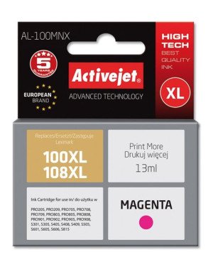 Tusz Activejet AL-100MNX (zamiennik Lexmark 100XL/108XL 14N1070E  Supreme