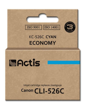Tusz ACTIS KC-526C (zamiennik Canon CLI-526C  Standard  10 ml  niebieski)