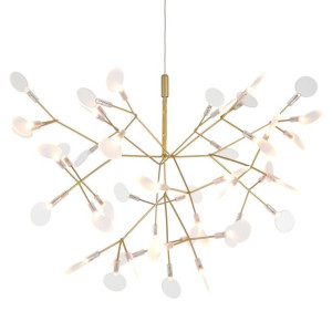 Żyrandol designerski Chic botanic ST-5860S Step LED 13,5W 3000K płatki złot