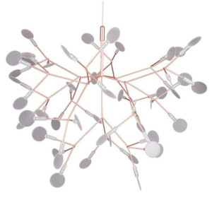 Żyrandol ażurowy Chic botanic ST-5860M Step LED 19,5W 3000K płatki miedzian