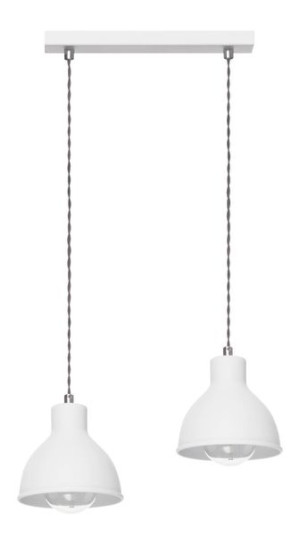Lampa Wisząca Zoe 2L Biała Nad Stół Do Jadalni