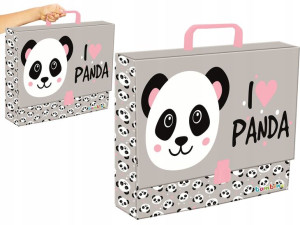 Bambino TECZKA Z RĄCZKĄ XL C4 Twarda A4 PANDA