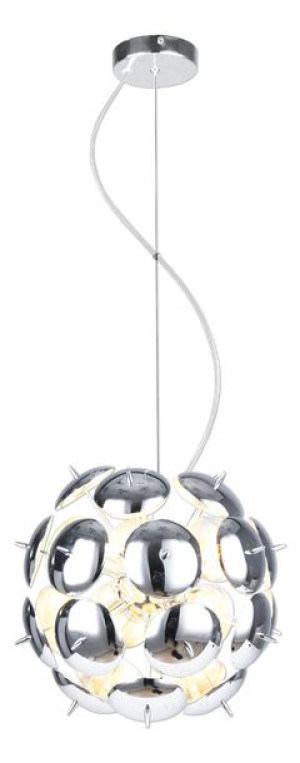 Lampa wisząca Muskat 8 Srebrna Glamour Salon
