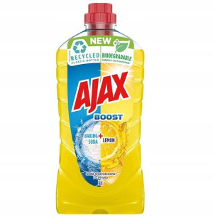AJAX Boost Płyn do mycia podłóg Soda Cytryna 1 L