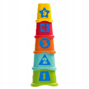 CHICCO Kubeczkowa wieża 2w1 sorter kubeczki