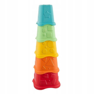 Chicco Eco+ Wieża kubeczki 2w1 sorter układanka