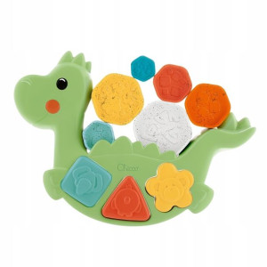 Chicco Eco+ Dino Sorter układanka klocki wieża 2w1