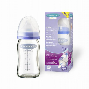 Lansinoh Butelka Ze Smoczkiem Szklana 160ml