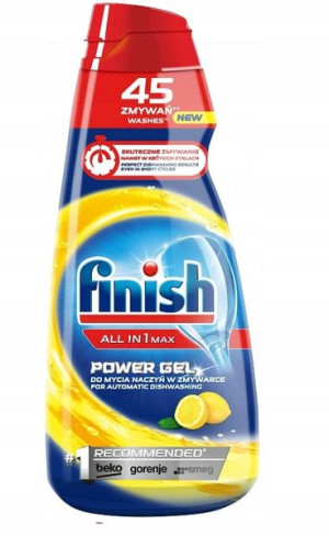 Finish All-in-1 MAX Żel do Zmywarki 900ml 45 Lemon