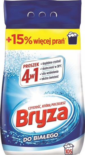 Bryza Proszek do prania 4w1 BIEL 6,825 kg / 105 pr