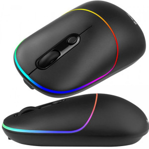 Mysz Myszka Bezprzewodowa Akumulatorowa Led Rgb