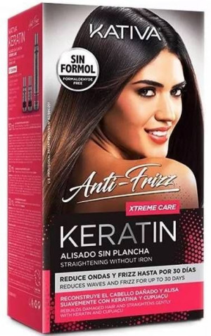 Kativa Keratin Anti-Frizz Care Zestaw Do Prostowania Włosów