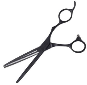 Olivia Garden Silkcut 6,35" Black Matt Left Hand Degażówki