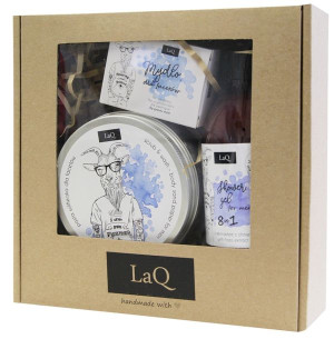 LaQ "Kozioł" Zestaw Prezentowy Męski Żel 500 ml + Peeling Do Ciała 100 ml +