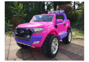 Auto Na Akumulator Ford Ranger Różowy 4x4 Koła EVA Radio