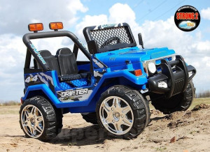Auto na akumulator Jeep Raptor koła EVA Niebieski