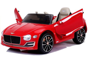 Auto na Akumulator Bentley Czerwony Lakierowany USB, światła LED, koła EVA
