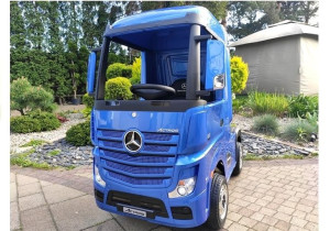 Auto na Akumulator Mercedes Actros Niebieski Lakierowany  4x45W + MP4 Full