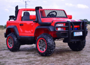 Auto na akumulator WIELKI JEEP SNORKEL Czerwony