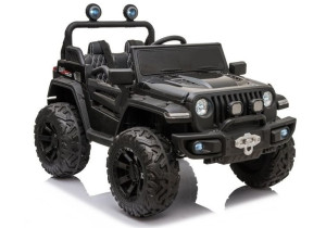 Auto na akumulator Jeep 4x4 Monster Czarny Lakierowany