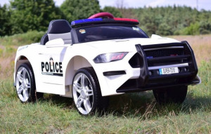 Auto Policja Mustang, Dźwięki, Miękkie Koła Eva, Miękkie Siedzenie/bbh0007