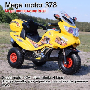 Mega Motor 4 Biegi,2 Silniki Strong 2,oparcie, Pompowane Koła/ Pb-378