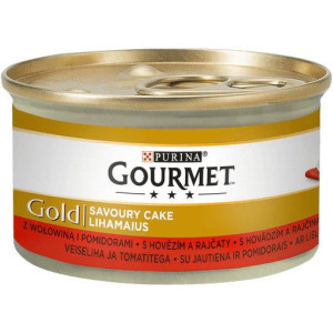 Gourmet Gold Savoury Cake mokra karma dla kota z wołowiną i pomidorami 85g