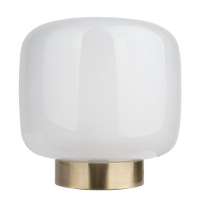 Loftowa LAMPKA stołowa SMOOTH T0046 Maxlight stojąca szklana biała złota
