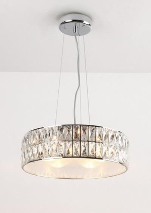 LAMPA wisząca DIAMANTE P0236 Maxlight kryształowa OPRAWA okrągła ZWIS cryst