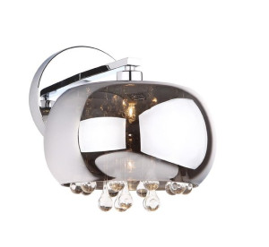 Kinkiet LAMPA ścienna MOONLIGHT W0076-01D Maxlight szklana OPRAWA glamour ł