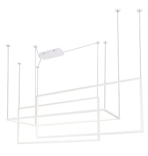 LAMPA wisząca GEOMETRIC P0272 Maxlight metalowa OPRAWA prostokąty LED 80W 3