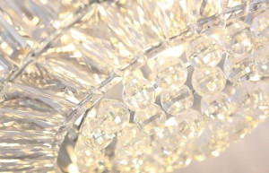 Plafon LAMPA sufitowa CHOPIN C0132 Maxlight kryształowa OPRAWA okrągła glam