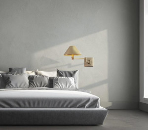Kinkiet LAMPA ścienna CRACOW W0239 Maxlight abażurowa OPRAWA na wysięgniku