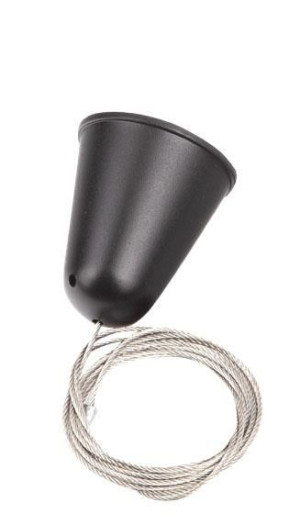 Zawiesie linkowe szynoprzewodu 1,5 m Pendant Line MHT1-P15-BK Maxlight do n